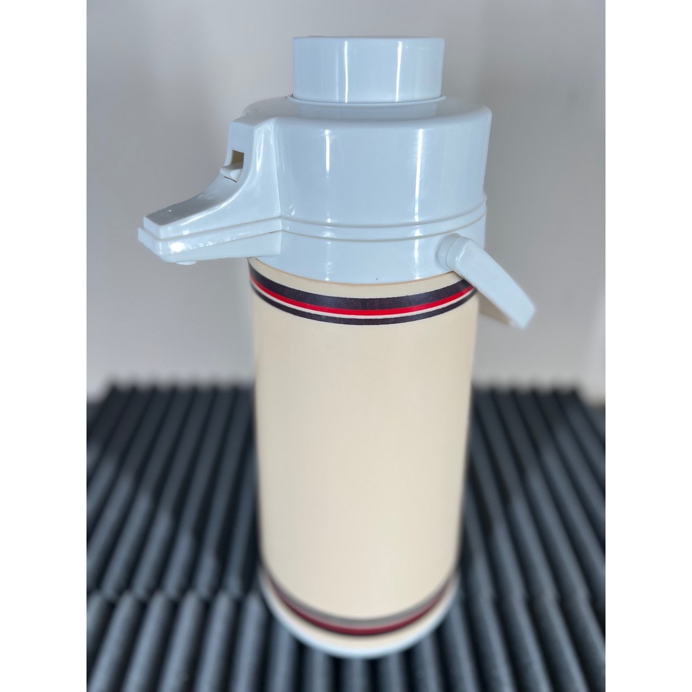 Montgomery‎ Ward Vintage Tan Beverage Dispenser Pump Action Server Retro
